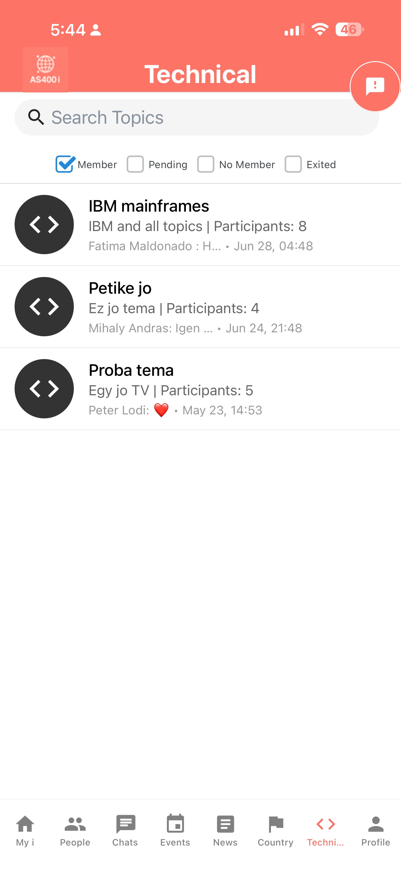 Chat and Forums
